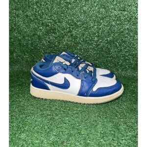 Nike Air Jordan 1 Womens Size 5.5 Kids 4Y Blue Low Basketball‎ Shoes FN9137-141